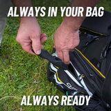 Grip trainer ready for the golf bag