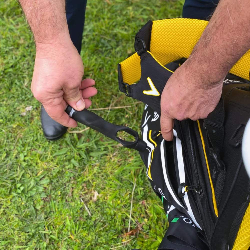 Practice full swings with the grip trainer